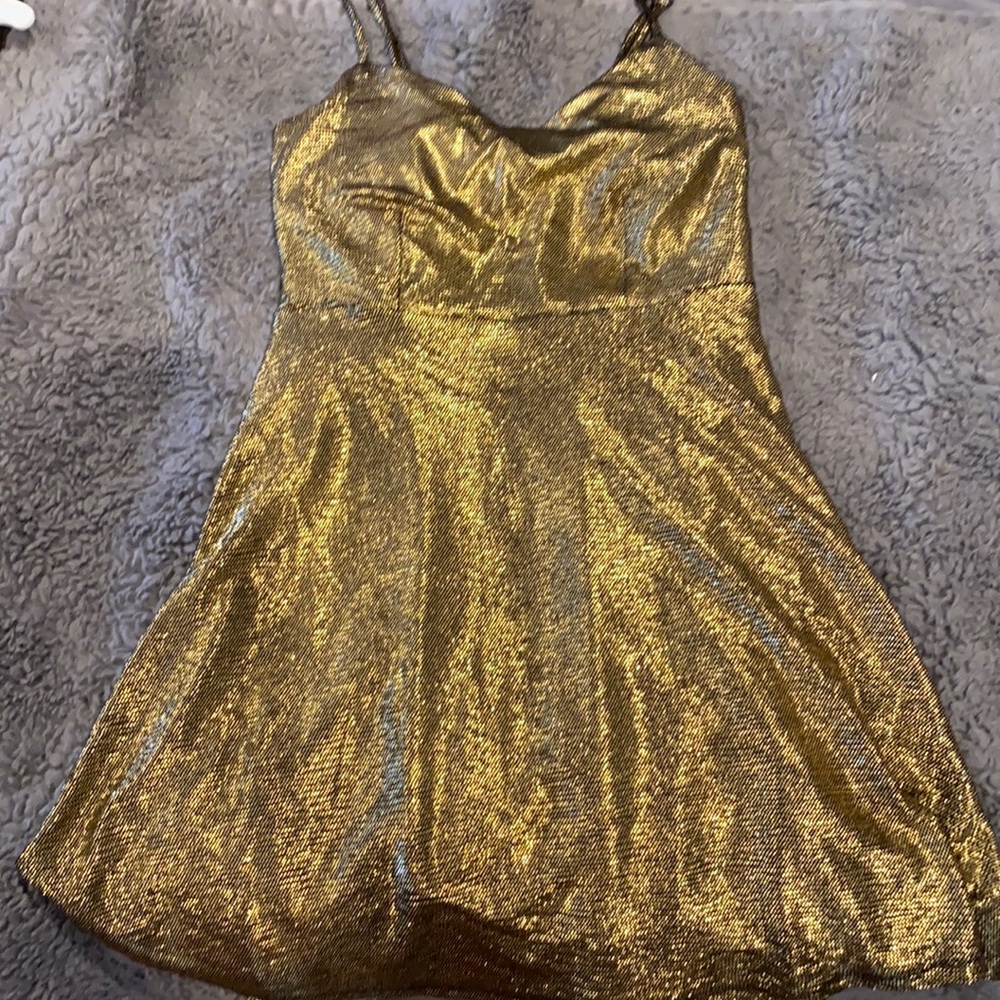 Gold dress